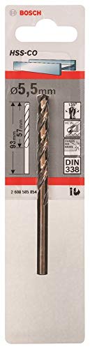Bosch 2 608 585 854 - Brocas metálicas HSS-Co, DIN 338 (5,5 x 57 x 93 mm) Bosch 2 608 585 854 - Brocas metálicas HSS-Co, DIN 338 (5,5 x 57 x 93 mm)