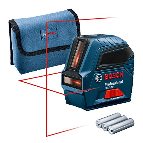 Bosch Professional 0601063L00 Nivel GLL 2-10, láser Rojo, Interior, Alcance 10 m, con Funda, en Caja Bosch Professional 0601063L00 Nivel GLL 2-10, láser Rojo, Interior, Alcance 10 m, con Funda, en Caja
