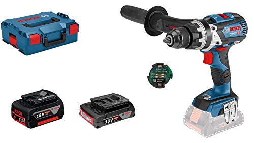Bosch Taladro percutor inalámbrico con sistema de 18 V GSB 18 V-85 C (par máximo: 85 Nm, módulo de conectividad incluido, batería de 1x5.0 Ah, batería de 1x3.0 Ah, en L-BOXX 136): Amazon Edition Bosch Taladro percutor inalámbrico con sistema de 18 V GSB 18 V-85 C (par máximo: 85 Nm, módulo de conectividad incluido, batería de 1x5.0 Ah, batería de 1x3.0 Ah, en L-BOXX 136): Amazon Edition