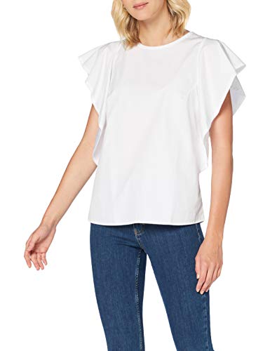 BOSS Ciguida Blusa, Blanco (White 100), 44 (Talla del Fabricante: 42) para Mujer