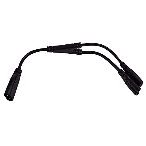 Cable de alimentación divisor de CA, de IEC320 C8 a 2X C7 Y, IEC Figura 8 macho a 2 hembras, salida, 1 en 2, 30 cm Cable de alimentación divisor de CA, de IEC320 C8 a 2X C7 Y, IEC Figura 8 macho a 2 hembras, salida, 1 en 2, 30 cm