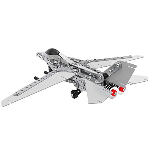 Caleson Fighter 3D Metal Puzzle Kits de construcción de Modelos Rompecabezas de Corte láser Rompecabezas DIY y Kits de Modelos 3D