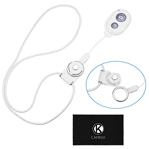 CAMKIX Control Remoto del Obturador de Cámara con Tecnología Inalámbrica Bluetooth Blanco – Cordón con Montaje de Anillo Desmontable – Capturar imágenes/Video Inalámbrico hasta 10 m CAMKIX Control Remoto del Obturador de Cámara con Tecnología Inalámbrica Bluetooth Blanco – Cordón con Montaje de Anillo Desmontable – Capturar imágenes/Video Inalámbrico hasta 10 m