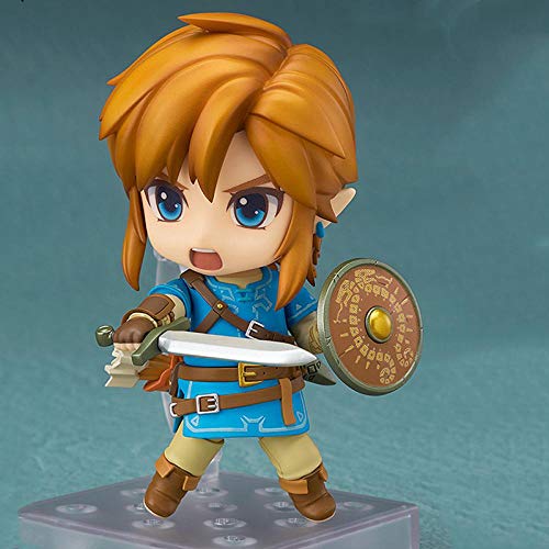 CCHHQ Estatua de Anime Figura de Anime Zelda Breath of The Wild Link Accesorios de decoración de Escritorio 10CM