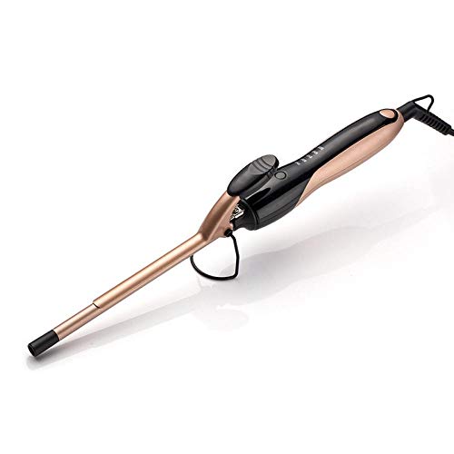 Ceramic Gold 9MM Small Size Wool Curling Iron Hair Styler Electric Wand Hair Curling Iron-Oro