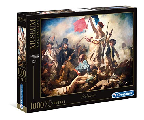 Clementoni- Puzzle 1000 Piezas Museos Delacroix: La Libertad guiando al Pueblo (39549.1)