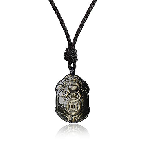 COAI Colgante Tortuga de Obsidiana Negra COAI Colgante Tortuga de Obsidiana Negra