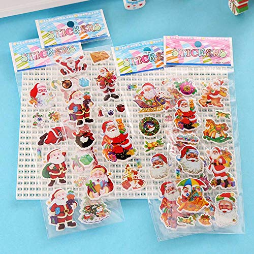 Color al Azar 1 Hoja Cute Santa Claus 3D Puffy Bubble Sticker Cartoon Animation Stickers Pack DIY Juguetes Regalo para niños Color al Azar 1 Hoja Cute Santa Claus 3D Puffy Bubble Sticker Cartoon Animation Stickers Pack DIY Juguetes Regalo para niños