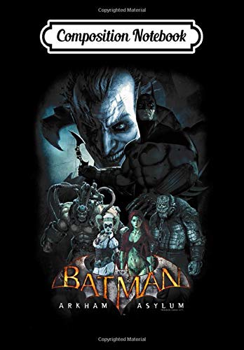 Composition Notebook: Batman: Arkham Asylum Five Against One, Journal 6 x 9, 100 Page Blank Lined Paperback Journal/Notebook