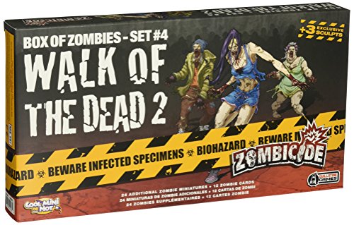 Cool Mini or Not Zombicide Box of Zombies: Walk of The Dead 2 Set #4 - Juego de Mesa, para 6 Jugadores (CoolMiniOrNotInc. GUG0018) (versión en inglés) Talla única