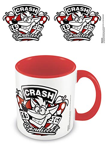 Crash Bandicoot mgc25421 – taza de cerámica (315 ml/11oz (1996 Emblem)