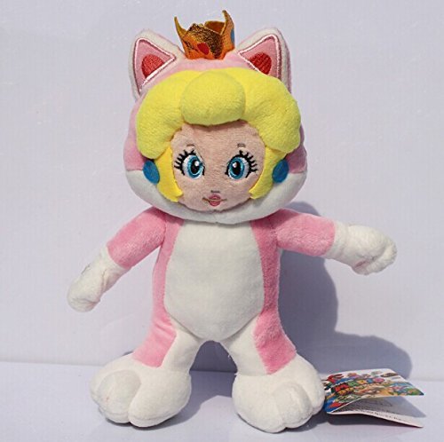 danyangshop Juguete De Peluche New Super 3D World Cat Princess Peach Plush Doll Toy con Etiqueta Regalo 7? 8 Cm