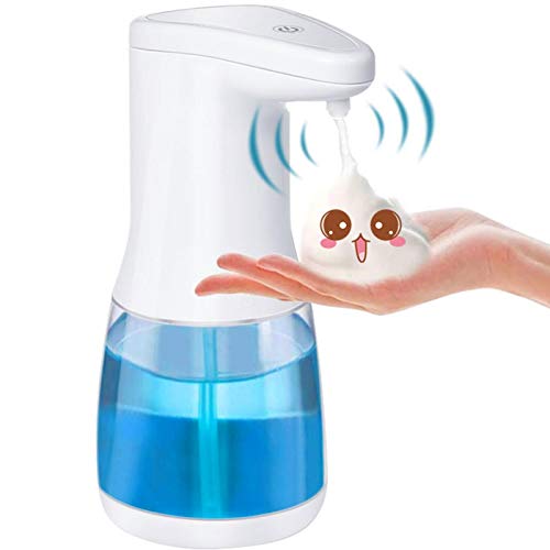 Daybreak Dispensador de jabón automático sin contacto, con sensor de movimiento por infrarrojos, 600 ml, color blanco