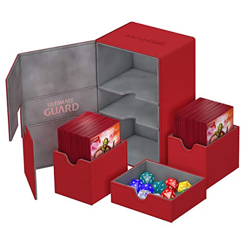 Deck Box: Twin Flip N Tray Xeno 160+ Juego de Cartas, Rojo