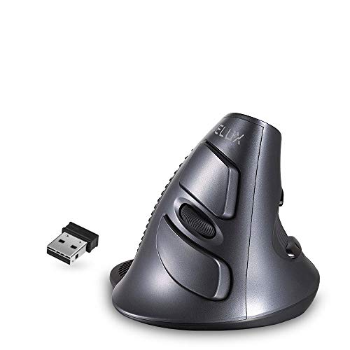 DELUX Ratón vertical inalámbrico, ergonómico, batería integrada, 3 DPI (800-1200-1600), 6 botones, reposamuñecas extraíble, ratón recargable para ordenador portátil (618G GX) DELUX Ratón vertical inalámbrico, ergonómico, batería integrada, 3 DPI (800-1200-1600), 6 botones, reposamuñecas extraíble, ratón recargable para ordenador portátil (618G GX)