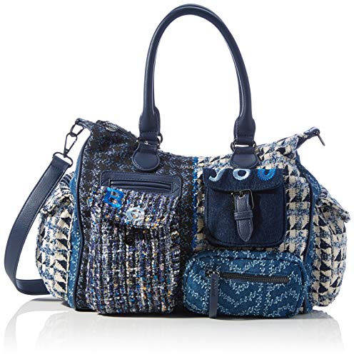 Desigual Accessories Fabric Shoulder Bag, Bolso bandolera. para Mujer, azul, U