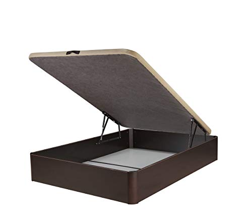 DHOME Canape Abatible Tapizado 3D 4 válvulas Maxima Calidad Esquinas canapé Madera (135x190 Wengué, 30mm) DHOME Canape Abatible Tapizado 3D 4 válvulas Maxima Calidad Esquinas canapé Madera (135x190 Wengué, 30mm)