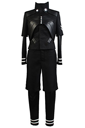 Disfraz para adulto de Ken Kaneki, de la serie Tokyo Ghoul, traje de batalla, ideal para juegos de rol, fiestas temáticas, talla americana, de Daiendi Negro negro S
