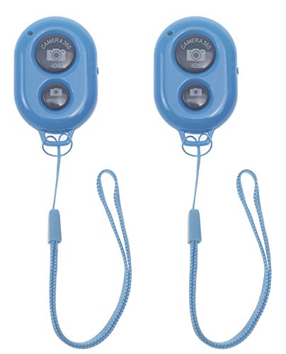 Disparador Remoto movil, 2 Piezas Mando Bluetooth Selfie - Camera Remote Control con Tecnología Inalámbrica Bluetooth,para iOS y Dispositivo Android Compatible con iPhone/Samsung/Huawei(Azul) Disparador Remoto movil, 2 Piezas Mando Bluetooth Selfie - Camera Remote Control con Tecnología Inalámbrica Bluetooth,para iOS y Dispositivo Android Compatible con iPhone/Samsung/Huawei(Azul)