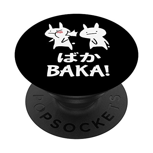 Divertido Anime Japón Baka Rabbit Bofetada PopSockets PopGrip: Agarre intercambiable para Teléfonos y Tabletas