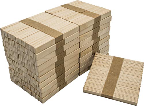 DON PALILLO - 1000 Palos helado de madera (EXTREMO PLANO), 10,5 cm. para manualidades, bricolaje