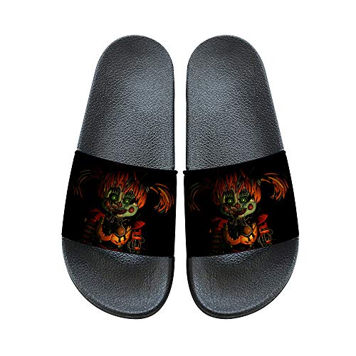 Dondonmin Five Nights at Freddy'S Zapatillas de Playa y Piscina Zapatos Moda Antideslizante Ducha Sandalias del Verano for niños y niñas Zapatillas de casa (Color : A08, Size : EU37 US6)