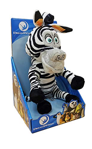 dreamworks Madagascar- Peluche Alex (León) y Marty (Cebra) de 25 Centímetros con Display- Calidad Super Soft - 760019462/63 (Marty)