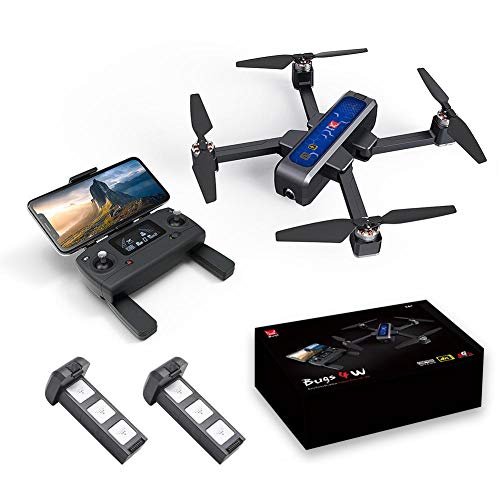 Drone,MJX Bugs 4W Mini Drone con Cámara HD Video WiFi En Vivo, 4W Bugs 5G 4K DroneToy Quadcopter para MJX, Bueno para Principiantes, Motor Sin Escobillas Flujo Óptico Posicionamiento Global