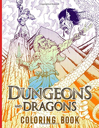 Dungeons And Dragons Coloring Book: Amazing Coloring Books For Adult Color To Relax