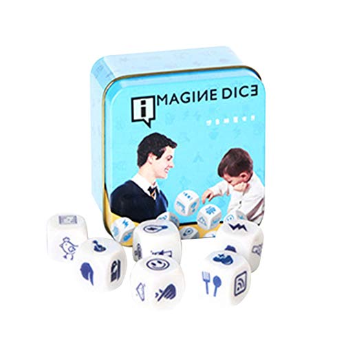 Dynamovolition New Telling Story Dice Game Story Metal Box/Bag Instrucciones en inglés Family Twisty Puzzle Rompecabezas Story Cubes Toys