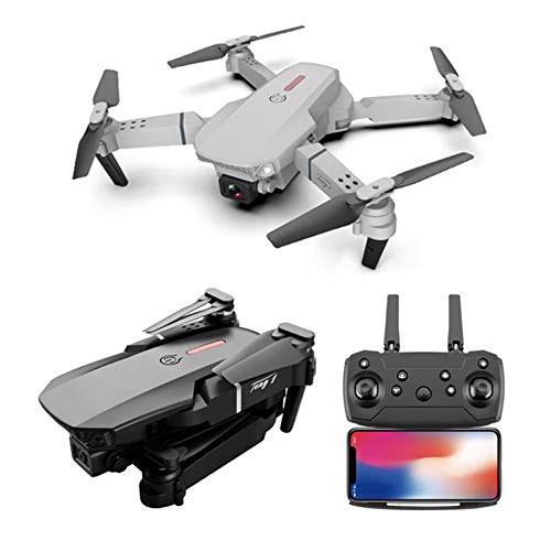 E88 Pro Drone, Mini Drone Plegable con 720P/1080P Cámara HD, WiFi FPV RC Quadcopter Drone, Altitude Hold, 360 ° Rolling, Modo sin cabeza, G-Sensor