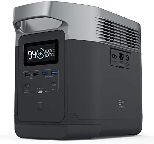 ECOFLOW-Estación de Energía Portátil EFDELTA,Fuente de Alimentación UPS,Paquete de Baterías de 1260Wh con 4 Tomacorrientes de CA de 1800W, Generador de Batería Solar Para Acampar al Aire Libre RV ECOFLOW-Estación de Energía Portátil EFDELTA,Fuente de Alimentación UPS,Paquete de Baterías de 1260Wh con 4 Tomacorrientes de CA de 1800W, Generador de Batería Solar Para Acampar al Aire Libre RV