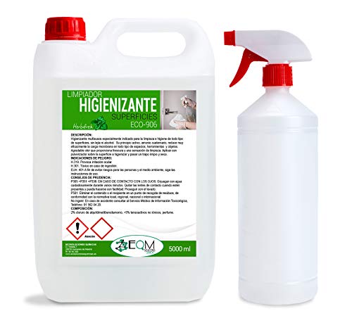 Ecosoluciones Químicas | Desinfectante Multiusos Perfumado, Todas las Superficie | 5 L