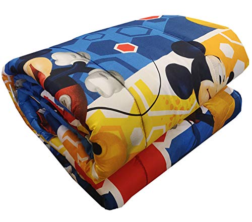 Edredón de invierno Disney – Marvel original para cama individual 1 plaza 170 x 260 cm niño niña (Disney Mickey Mouse)
