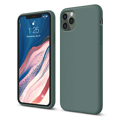 elago Funda iPhone 11 Pro MAX Compatible con Apple iPhone 11 Pro (6.5") - Premium Silicona, Protección Estructura de 3 Niveles, Borde Elevada para Pantalla y Cámara (Verde Noche) elago Funda iPhone 11 Pro MAX Compatible con Apple iPhone 11 Pro (6.5") - Premium Silicona, Protección Estructura de 3 Niveles, Borde Elevada para Pantalla y Cámara (Verde Noche)