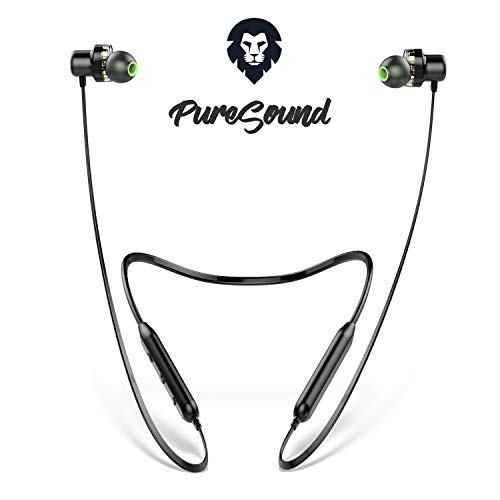 ENCORE® PURESOUND Marca Europea - Auriculares Bluetooth Deportivos, Auriculares inalambricos Bluetooth 10h Sonido estéreo con Dual Driver, Cascos Bluetooth, iOS y Android