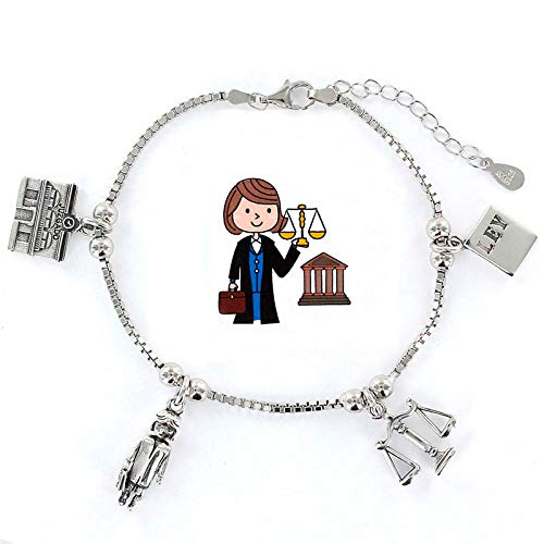 Eres lo mas mujer Pulseras Profesiones Plata (Justicia, Abogada, Procuradora, Jueza) Eres lo mas mujer Pulseras Profesiones Plata (Justicia, Abogada, Procuradora, Jueza)