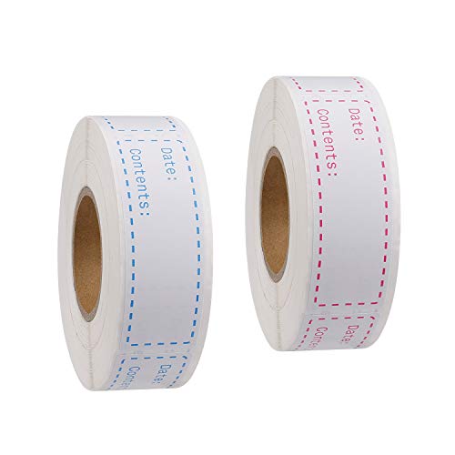 Etiquetas para Congelador de Alimentos, Autoadhesivas de Fecha 1000pcs 1 x 3 pulgadas Almacenamiento Extraíble Pegatina Hojas de Fácil Limpieza Etiquetas para Congelador de Alimentos, Autoadhesivas de Fecha 1000pcs 1 x 3 pulgadas Almacenamiento Extraíble Pegatina Hojas de Fácil Limpieza