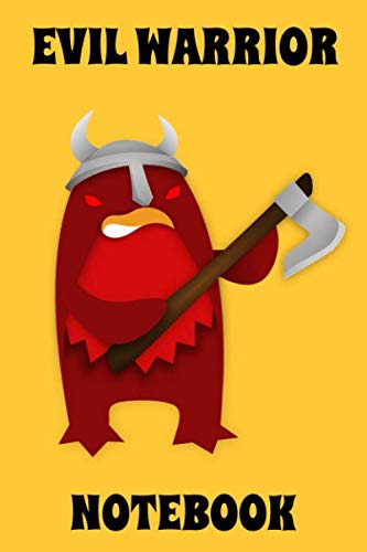 Evil Warrior - Notebook - Axe - Yellow - Black - Red - College Ruled Evil Warrior - Notebook - Axe - Yellow - Black - Red - College Ruled