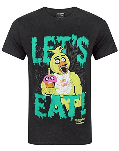 FIVE NIGHTS AT FREDDY'S Let's Eat Men's T-Shirt (L)