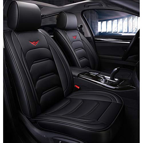 Funda asiento coche Funda de asiento de coche negra Juego completo de cuero PU impermeable for Audi A3 / a4 / a5 / a6 / A8 / q3 / q5 / RS4 (tamaño : Standard)