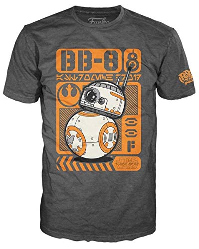 Funko – Camiseta de 194 – Pop Tees, Star Wars – Episode 7, BB de 8 Type Póster, tamaño M