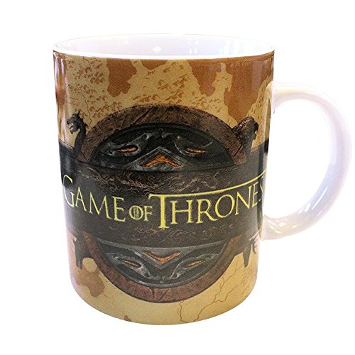 Game of Thrones - Taza de cerámica - Con logotipo de Opening - You Win or You Die - Caja de regalo