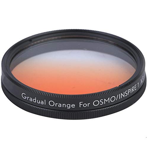 Gawu Filtro de Lente de Material de aleación de Aluminio de Calidad antiarañazos Filtro de Densidad Neutra Graduado para OSMO / INSPIRE1(Gradient Orange)