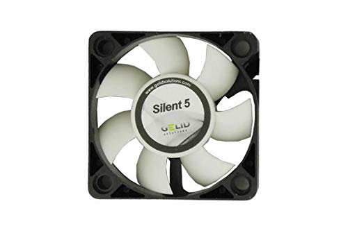 GELID SOLUTIONS Silent 5 de 3 Pines | Ventilador de 50mm para Cajas de pc estándar | Operación silenciosa | Aspas del Ventilador optimizadas