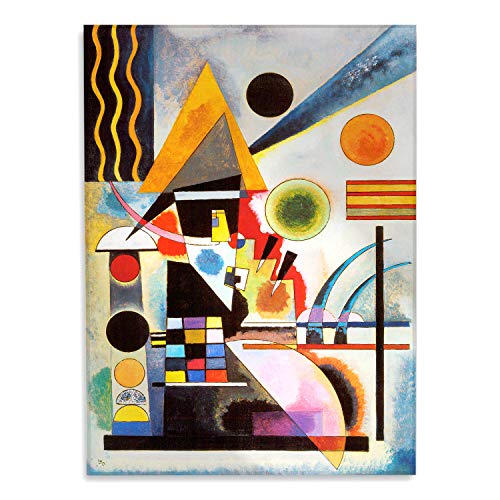 Giallobus - Cuadro - Impresion en Vidrio acrílico de plexiglás Kandinsky - Cuadro Abstracto OSCILACIÓN - Pinturas Modernas de plexiglás - Varios formatos - 70 x 100 CM