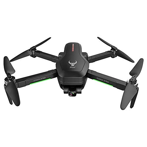GoolRC Beast SG906 Pro 2 GPS RC Drone con Cámara 4K Motor sin Escobillas de Cardán de 3 Ejes 5G WiFi FPV Posicionamiento de Flujo óptico Cuadricóptero 1200m Distancia de Control con 2 Baterías