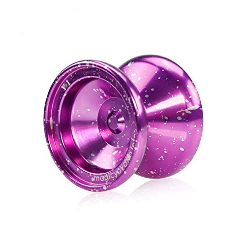 GPWDSN YOYO Yoyo Aleación Pulida Aluminio Yo Yo Bola Popular Juguetes para niños diabolo (Color: Plata púrpura) yo-yo Escritorio Mini