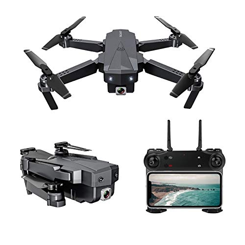 Greaked SG107 Mini Drone con Wifi FPV 1080P 4K HD Cámara de flujo óptico RC Quadcopter Follow Me Mini Dron Helicóptero plegable 1080P cámara dual