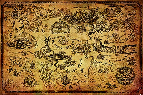 Grupo Erik Editores Poster The Legend Of Zelda (Hyrule Map)